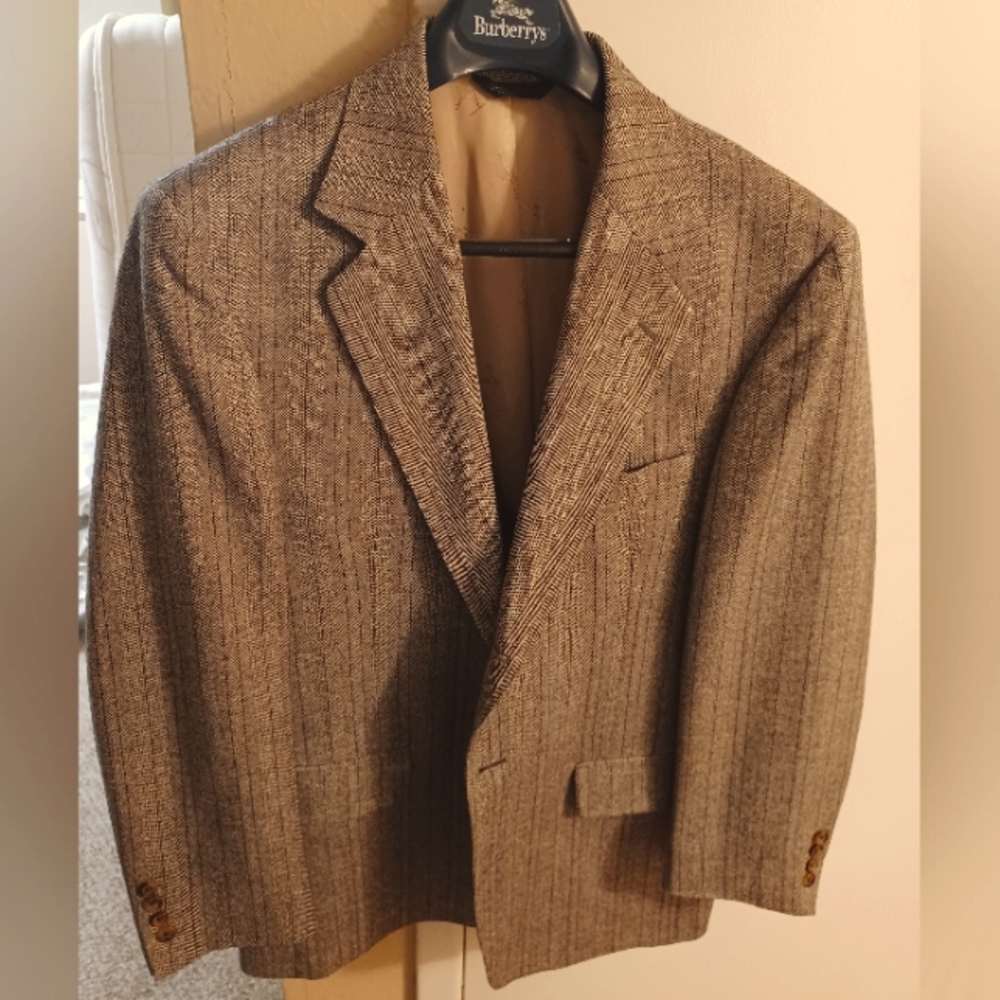 Tailor Made Bespoke Pin Striped Tweed Luxury Sport Coat